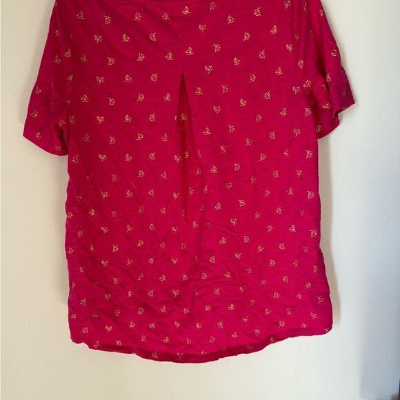 Chico’s ultimate short sleeve v neck t size 2 L 60% cotton - Picture 6 of 8